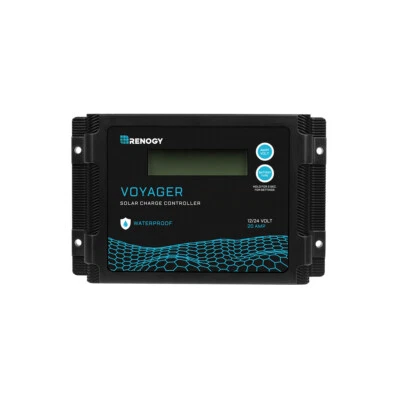 Controlador de carga solar impermeable Renogy Voyager 20A 12V/24V PWM con pantalla LCD Foto 1 de 4