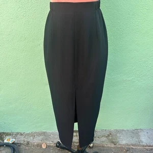 Criscione New York Pencil Straight Skirt Black Women Cocktail Party Split XS - Picture 1 of 7