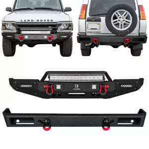 Front Rear Bumpers Fits 1999-2004 Land Rover Discovery 2 w/Winch Seat - Picture 1 of 15