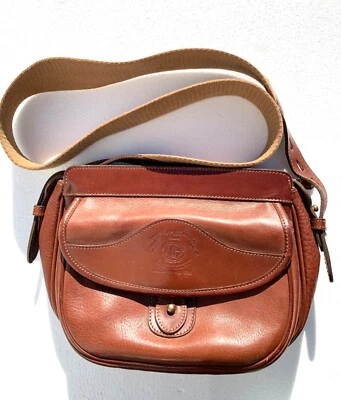 Bolso Bandolera Vintage MARLEY HODGSON GHURKA # 135 GILLIAN Cuero Castaño Raro Foto 1 de 4