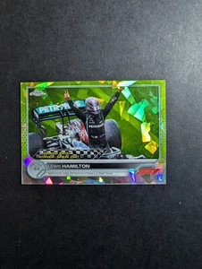 2022 Topps Chrome Sapphire Lewis Hamilton #154 Green Refractor /199 - Picture 1 of 4