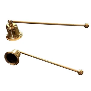 "Tapador de velas de metal tono dorado de 9""" - Imagen 1 de 3