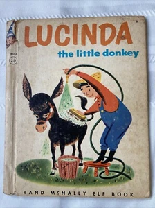 Lucinda The Little Donkey Rand McNally Childrens Book Tip Top Elf Vintage - Bild 1 von 2