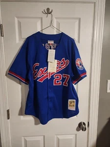 Mitchell & Ness Vladimir Guerrero 2002 Montreal Expos BP Jersey Sz 40 Medium - Picture 1 of 6