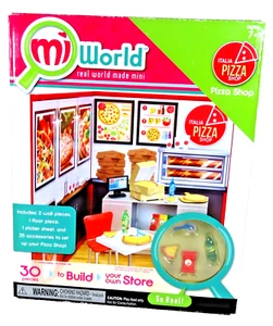 NEW 2014 JAKKS Pacific MiWorld Mini Italia Pizza Shop Mall Store Playset - Picture 1 of 12