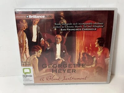 A Blunt Instrument Georgette Heyer Audiobook CD Set Bolinda Audio Complete NEW - image 1 of 4