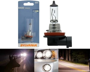 Sylvania Basic H11 55W One Bulb Fog Light Replacement Lamp DOT Plug Play Stock - Picture 1 of 12