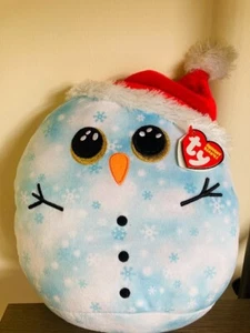 TY SQUISHY BEANIES FLECK 10 INCH BRAND NEW WITH TAGS CHRISTMAS BOOS - Picture 1 of 1