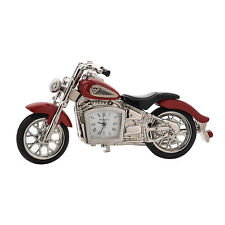 Red Motorbike Miniature Clock Motorcycle Bikers Gift