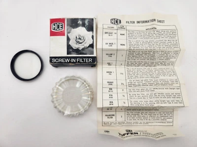 1973 HCE Screw-in filter UV Haze 49mm L-39 Made in USA Tiffen - Image 1 of 4