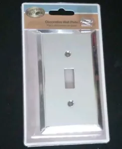 Hampton Bay 1 toggle Wall Plate Century Chrome steel #161THB - NEW - Picture 1 of 2