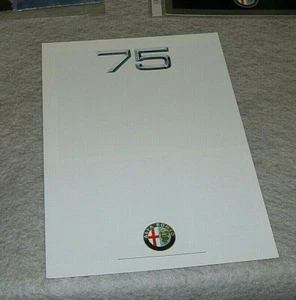 ALFA ROMEO 75 1.8 1.8 IE T.SPARK SALES BROCHURE In Spanish Pub no E-8812-752 - Picture 1 of 4