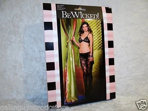 Be Wicked Crotchless Bodystocking Womens SM-LG 90-160lbs Floral Cut Out Front - Picture 1 of 2