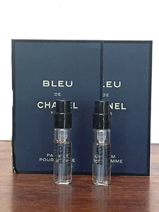 2x BLEU DE CHANEL Pour Homme PARFUM Spray 0.05oz / 1.5ml  Parfum Spray Samples - Picture 1 of 1