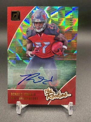 2018 Panini Donruss The Rookies Auto 44/499 Ronald Jones II #R-9 Rookie Auto RC - Image 1 of 4