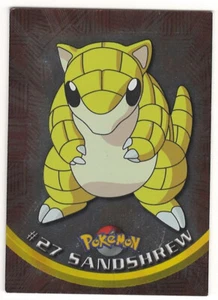 Pokémon Topps 1999 - # 27 Sandshrew Holofoil - logotipo azul - animación de TV - HOLO - Imagen 1 de 2