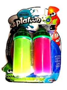 Splatoon Splattershot Refill 2 Pack World of Nintendo Green Pink Enjoy The Fun # - Picture 1 of 6