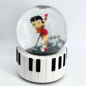 SAN FRANCISCO MUSIC BOX BETTY BOOP PIANOFORTE SNOWGLOBE-IO VOGLIO SOLO ESSERE AMATO DA TE - Foto 1 di 16