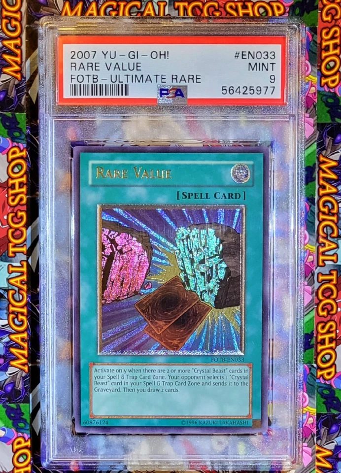 Yugioh Rare Value Force of The Breaker Ultimate Rare FOTB-EN033 PSA 9 Mint - Image 1 of 1