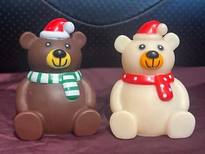 Figura de plástico banco de osos de Navidad de Papá Noel - Imagen 1 de 4