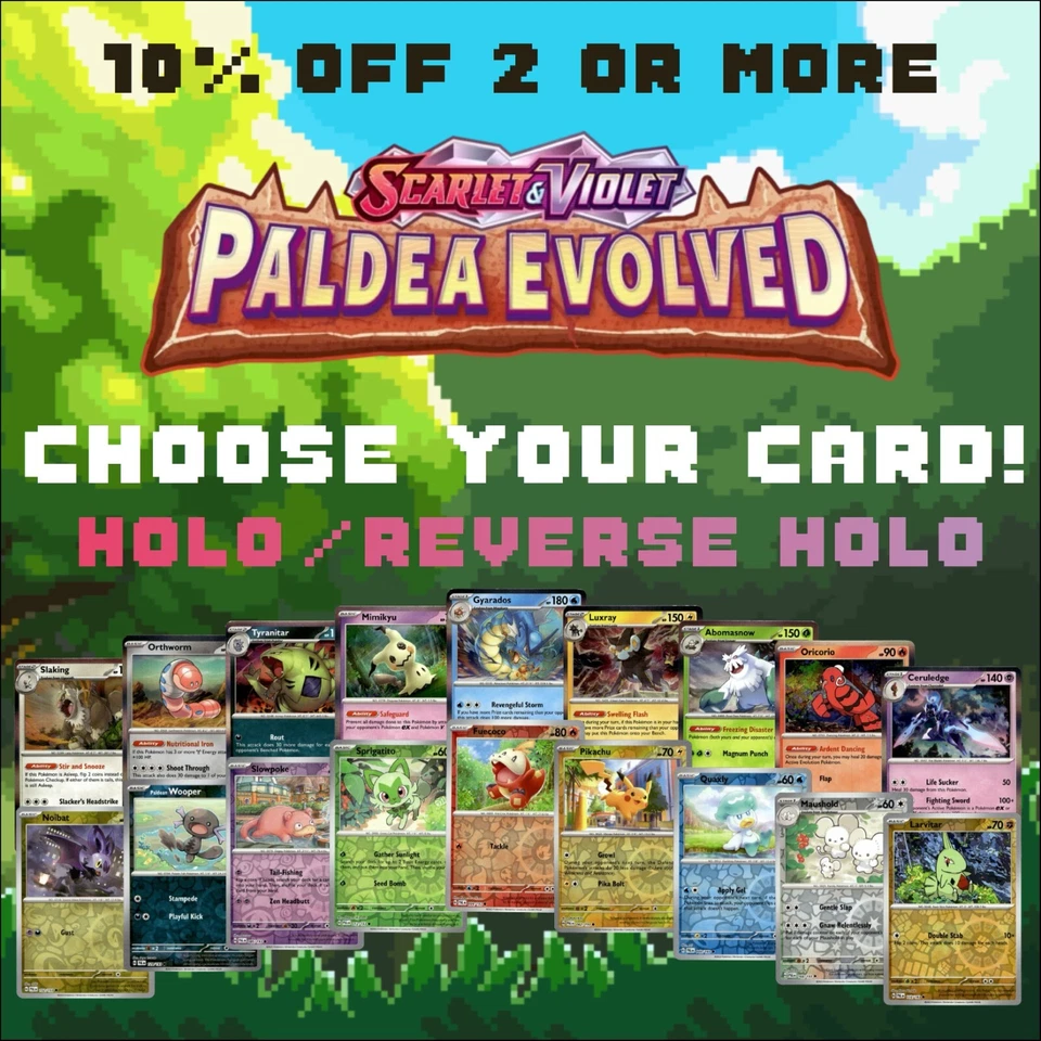 Pokemon Cards Paldea Evolved - Holo/Reverse Holo Ex Illustration Rare Card! - Image 1 of 2