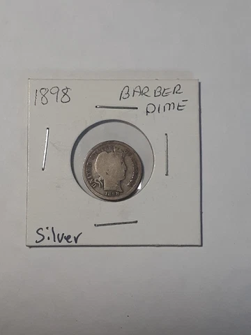 1898 Barber Dime Cover