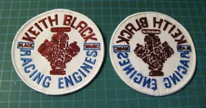 KEITH BLACK RACING ENGINES IRON-ON SEW-ON PATCHE VINTAGE NHRA AHRA NASCAR - Foto 1 di 2
