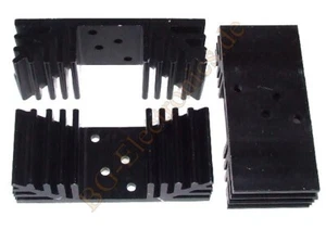 2 x Strangkühlkörper Schwarz 88x25x37,5 SK 79 37,5 heat sink Fischer E 2pcs - Bild 1 von 1