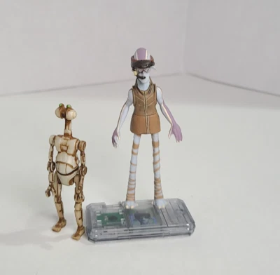 Star Wars Episódio 1 Ody Mandrell com Pit Droid (Figura Completa com CommTech) - Imagem 1 de 4