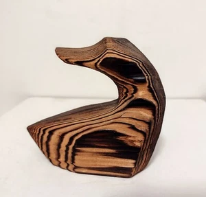 Vintage Gerd Untermann Canada Goose Cryptomeria Wood Sculpture Signed Carved - Picture 1 of 7