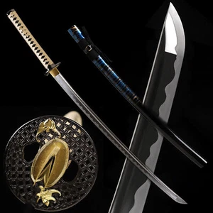 Hand Polished 1095 Carbon Steel Japanese Samurai Sword Katana Sharp Full Tang - Picture 1 of 14