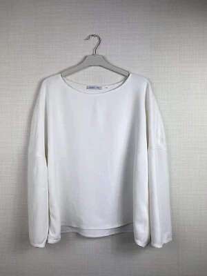 Camisa Top Rare Archive Helmut Lang Manga Larga Para Mujer Blanco Viscosa Cuello Redondo Foto 1 de 4