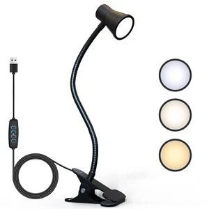 Clip on lamp for Bed Headboard with Clamp for Reading Small Clip on Light for... - Picture 1 of 8
