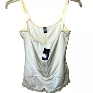 Offene Büste vorne Reißverschluss Former Taille Shapewear Slip Schrittlos XXL 16 18 NEU - Bild 1 von 7