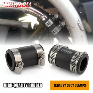 Par de abrazaderas de conducto de escape para Yamaha Banshee 350 YFZ350 YFZ350SE / LE 1987-2006 - Imagen 1 de 8