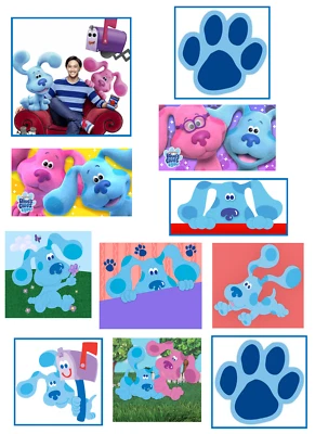 SANDYLION 11 Blue's Clues Glossy Stickers, Various Sizes, Party Favors