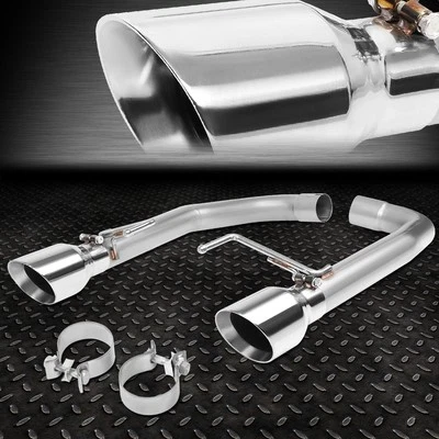 For 15-20 Ford Mustang 5.0L Dual 4" OD Muffler Tip  Axle Back Exhaust System - Image 1 of 4