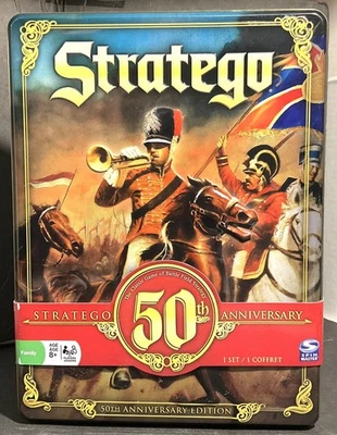 Stratego 50th Anniversary  Board Game - Tin Collectors Box - New - See Notes - Image 1 of 4