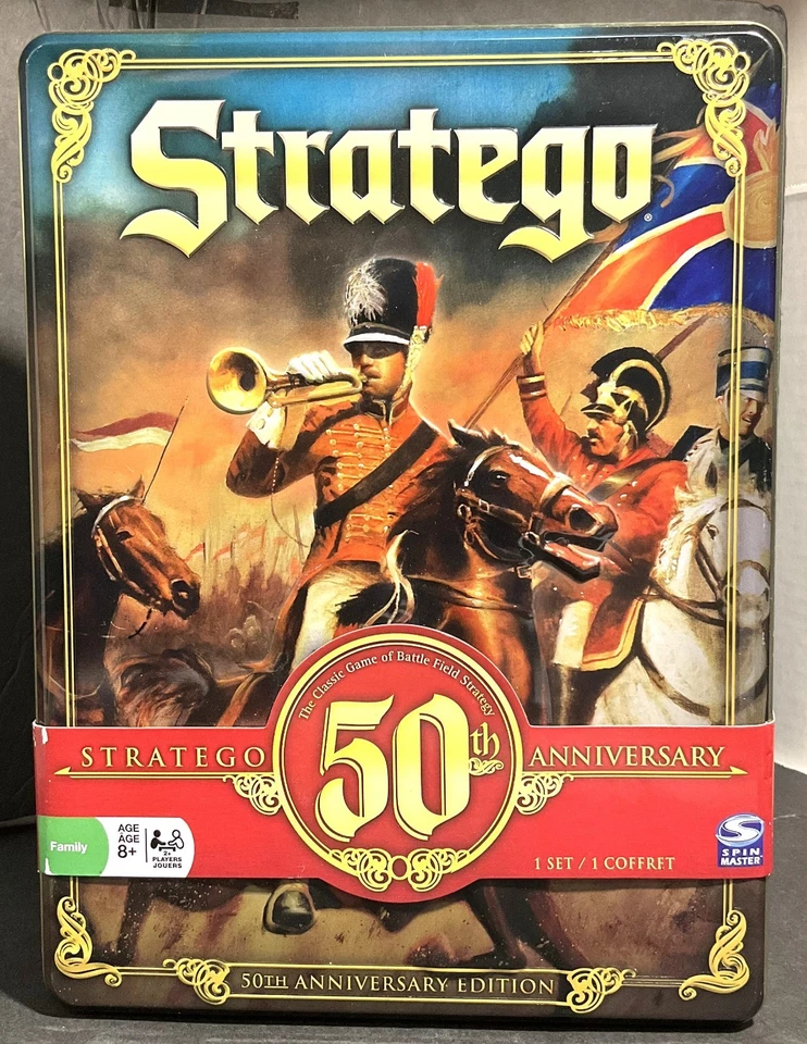 Stratego 50th Anniversary  Board Game - Tin Collectors Box - New - See Notes - Image 1 of 4