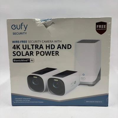 New eufy eufyCam 3 Wireless Security Camera S330 4K Solar Powered - Image 1 of 4
