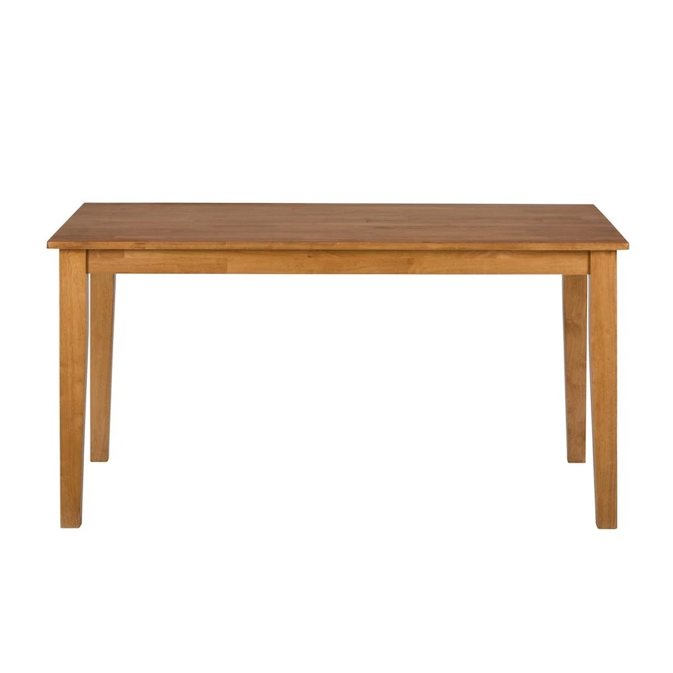 Mesa de comedor rectangular clásica de 60" de madera maciza Simplicity Foto 1 de 4