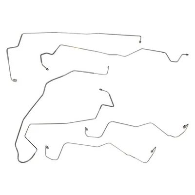 Brake Line Kit Front Line With ABS 1999 - 2005 F250 F350 Excursion 不锈钢金属原色 5件 — 第 1/4 张图片