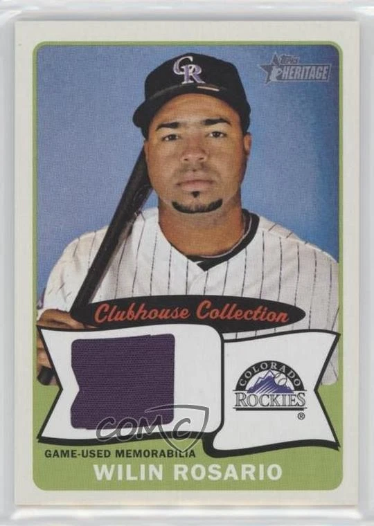 2014 Topps Heritage Clubhouse Collection Relics Wilin Rosario #CCR-WR - Image 1 of 2
