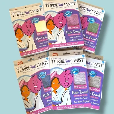 Original Turbie Twist Microfiber ROSE PINK Hair Towel Super Absorbent One Size - Image 1 of 2