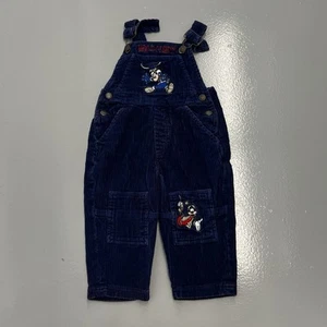 Mono de pana vintage años 80 90 Disney niños Mickey & Co Goody azul talla 2T - Imagen 1 de 11