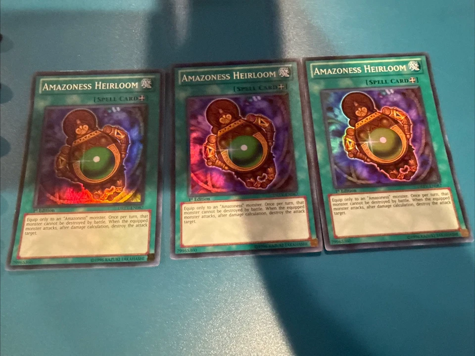 3x Amazoness Heirloom DREV-EN087 Duelist Revolution 1st Edition - Image 1 of 1