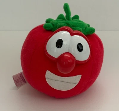 Fisher Price Veggie Tales Bob Tomate Peluche Gran Idea Peluche Juguete 1999 4 pulgadas Foto 1 de 4