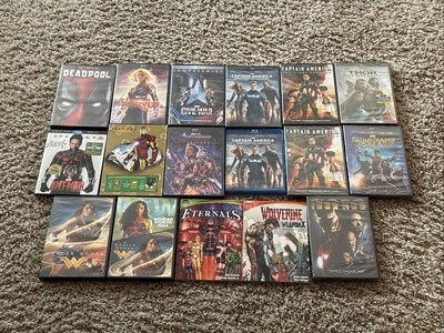 MARVEL DVD LOT THOR: DARK WORLD, WONDER WOMAN, IRON MAN, AVENGERS: ENDGAME Foto 1 de 2