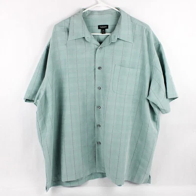 Camisa De Botón Verde Menta Van Heusen Talla 2XL 18-18 1/2 - Imagen 1 de 4