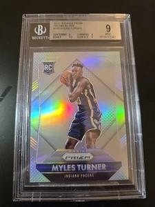 2015-16 Panini Silver Prizm Refractor #340 Myles Turner RC Rookie Beckett 9 - Bild 1 von 3